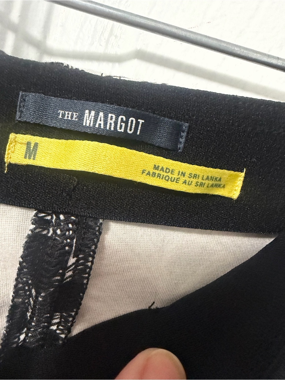 Maeve by Anthropologie The Margot Pants M Black White Geometric Cropped Flare - Picture 7 of 9